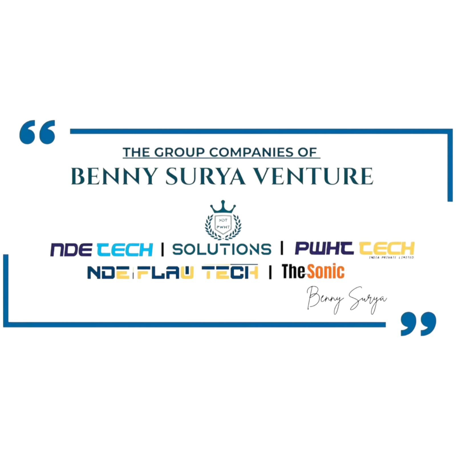 Celebrating 10 Years of Excellence of The Group Companies of Benny Surya Ventures 🎉